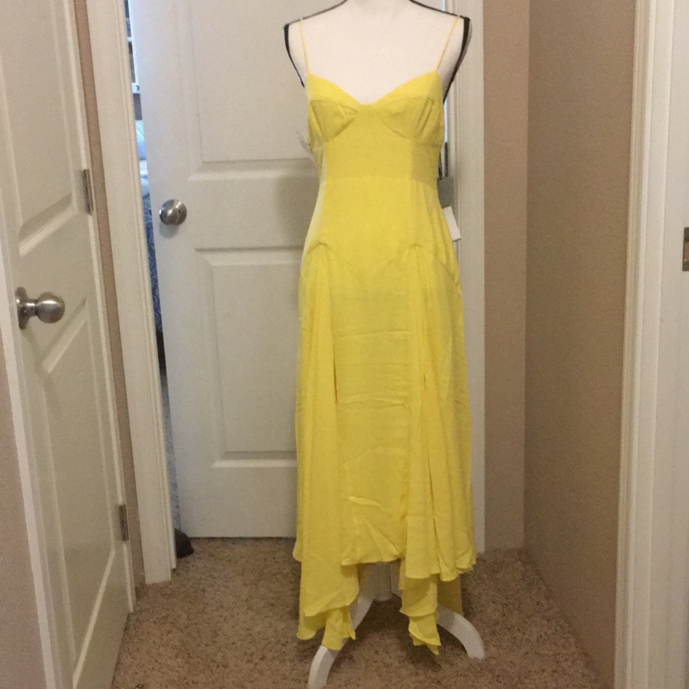 Nordstrom yellow summer dress sz 6